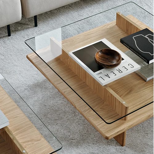 Salontafel Woud Parallel 90 x 90