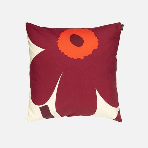 Sierkussen Marimekko Unikko rood